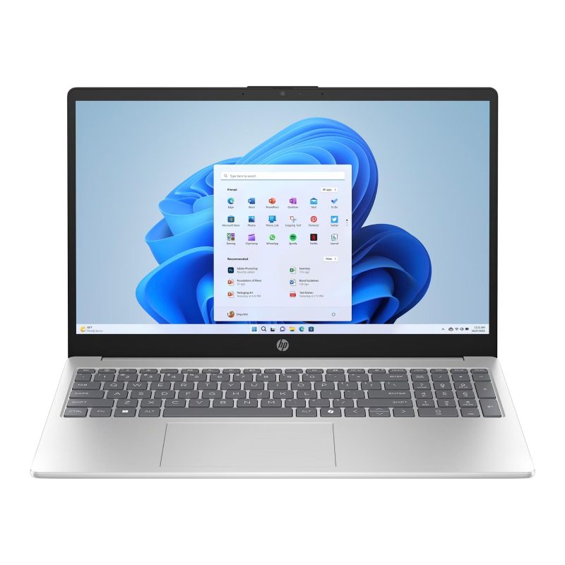 HP Laptop, 15.6'' Business & Student Laptop Computer, Windows 11 S Laptop 4GB RAM 128GB SSD, Intel N200 Processor, HD LED Display, 1-Year Microsoft Office 365, Numeric Keypad, Camera Privacy Shutter, Silver